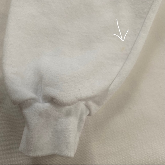 Jerzees Crewneck Floral Vintage Grandma Sweatshirt M White - Picture 7 of 8